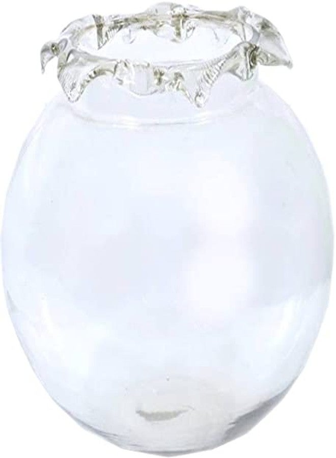 Afast Home Room Decorative Clear Fish Pot/Bowl with Colorful Stone, Glass -A1 - Image 4